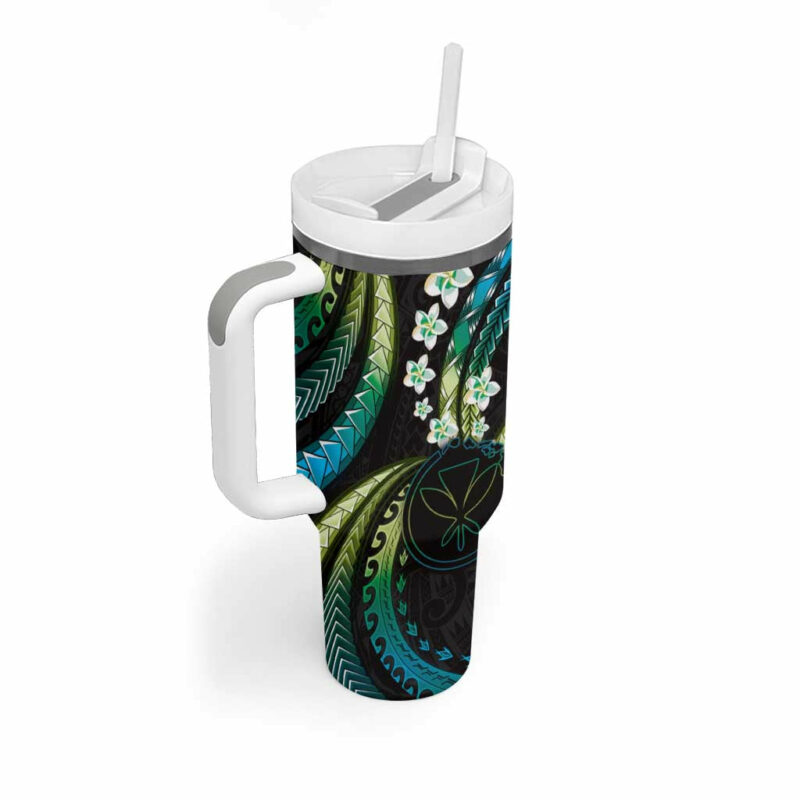 Hawaii Map Kanaka Maoli Custom Stanley Quencher 40oz Stainless Steel Tumbler With Handle - Threewoofs - Image 2