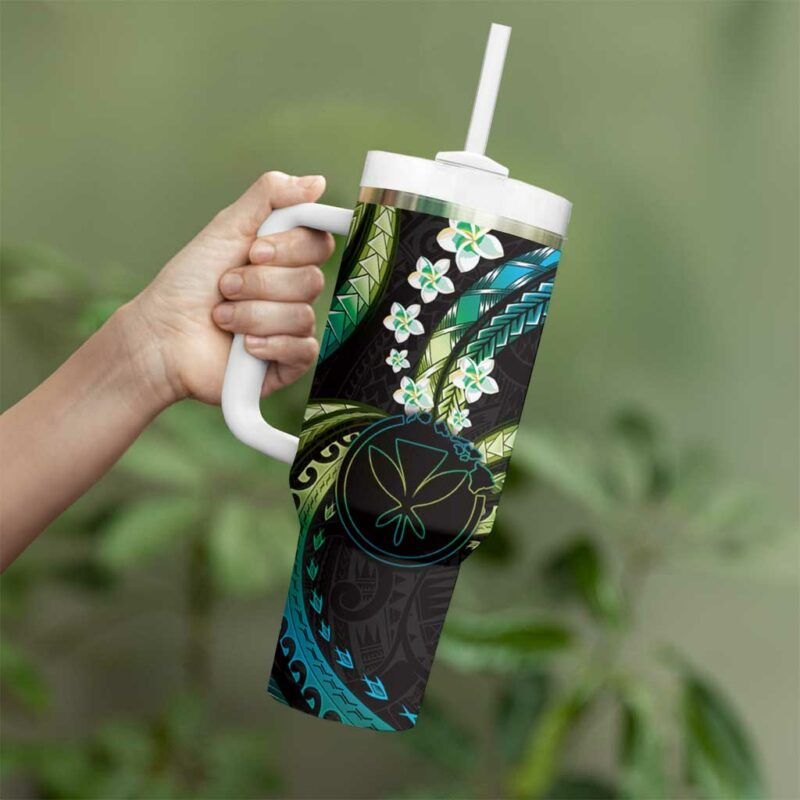 Hawaii Map Kanaka Maoli Custom Stanley Quencher 40oz Stainless Steel Tumbler With Handle - Threewoofs - Image 3