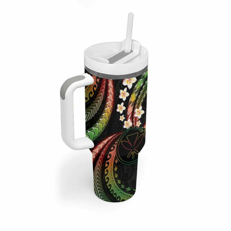Hawaii Map Kanaka Maoli Custom Stanley Quencher 40oz Stainless Steel Tumbler With Handle - Threewoofs - Image 2
