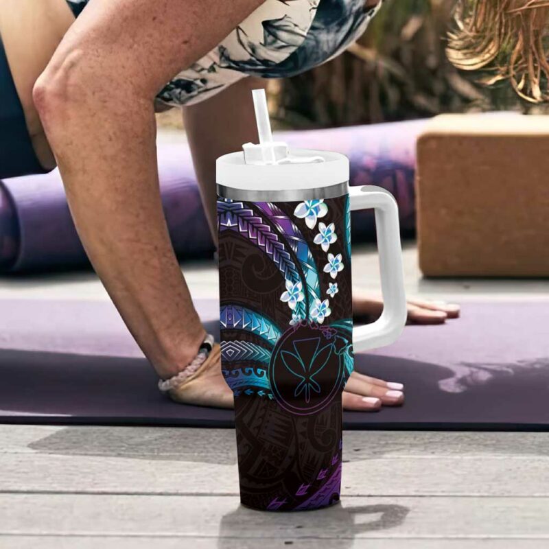 Hawaii Map Kanaka Maoli Custom Stanley Quencher 40oz Stainless Steel Tumbler With Handle - Threewoofs - Image 6