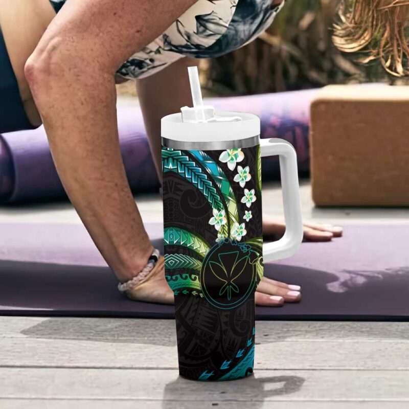 Hawaii Map Kanaka Maoli Custom Stanley Quencher 40oz Stainless Steel Tumbler With Handle - Threewoofs - Image 6