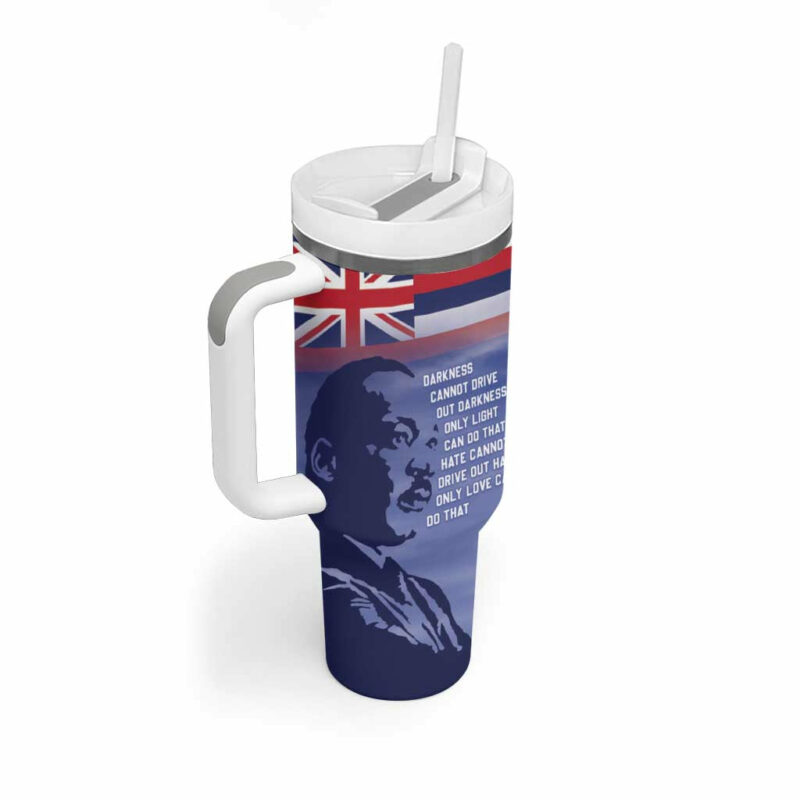 Hawaii MLK Day Custom Stanley Quencher 40oz Stainless Steel Tumbler With Handle - Threewoofs - Image 2
