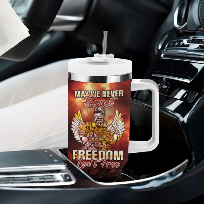 Hawaii Veterans Day May We Never Forget Freedom Isn‚Äôt Free Custom Stanley Quencher 40oz Stainless Steel Tumbler With Handle - Threewoofs - Image 8