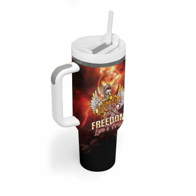 Hawaii Veterans Day May We Never Forget Freedom Isn‚Äôt Free Custom Stanley Quencher 40oz Stainless Steel Tumbler With Handle - Threewoofs - Image 2