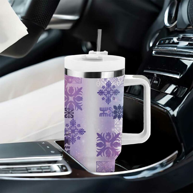 Hawaiian Quilt Vintage Galaxy Custom Stanley Quencher 40oz Stainless Steel Tumbler With Handle - Threewoofs - Image 8