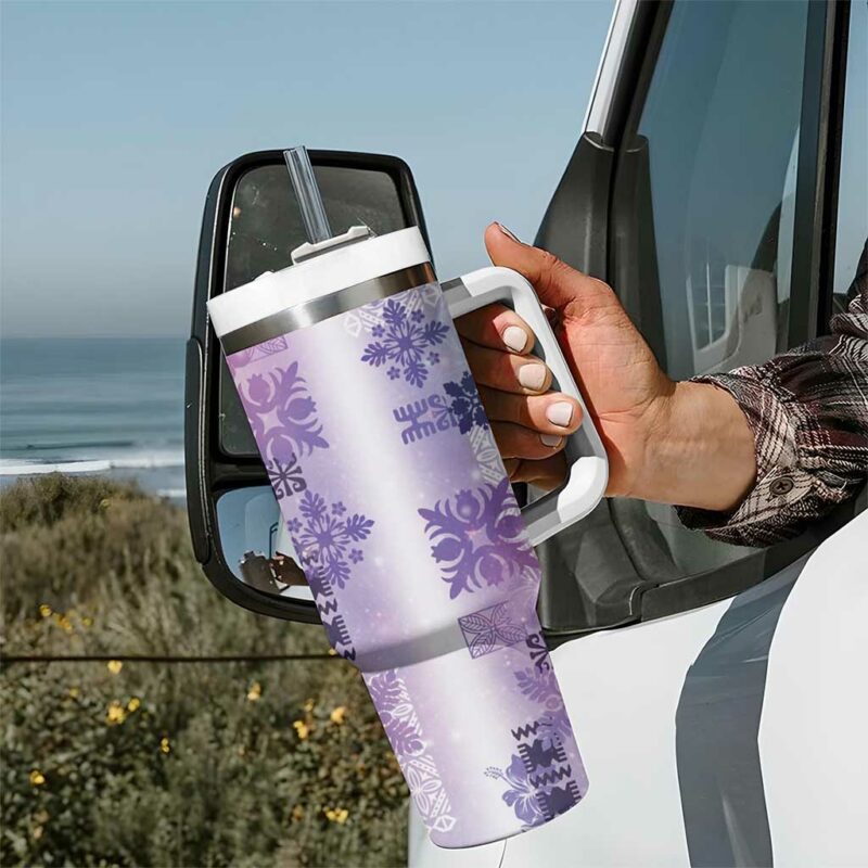 Hawaiian Quilt Vintage Galaxy Custom Stanley Quencher 40oz Stainless Steel Tumbler With Handle - Threewoofs - Image 7