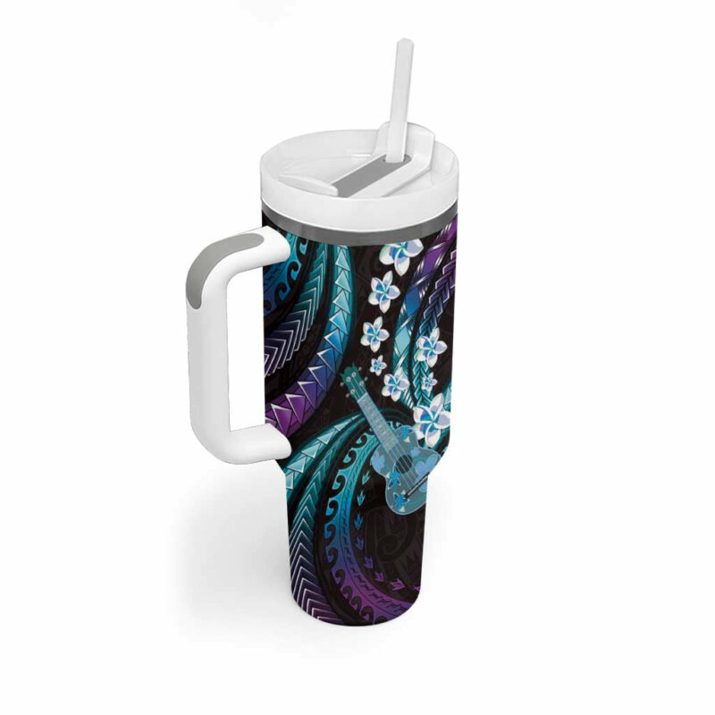 Hawaiian Ukulele Custom Stanley Quencher 40oz Stainless Steel Tumbler With Handle - Threewoofs - Image 2