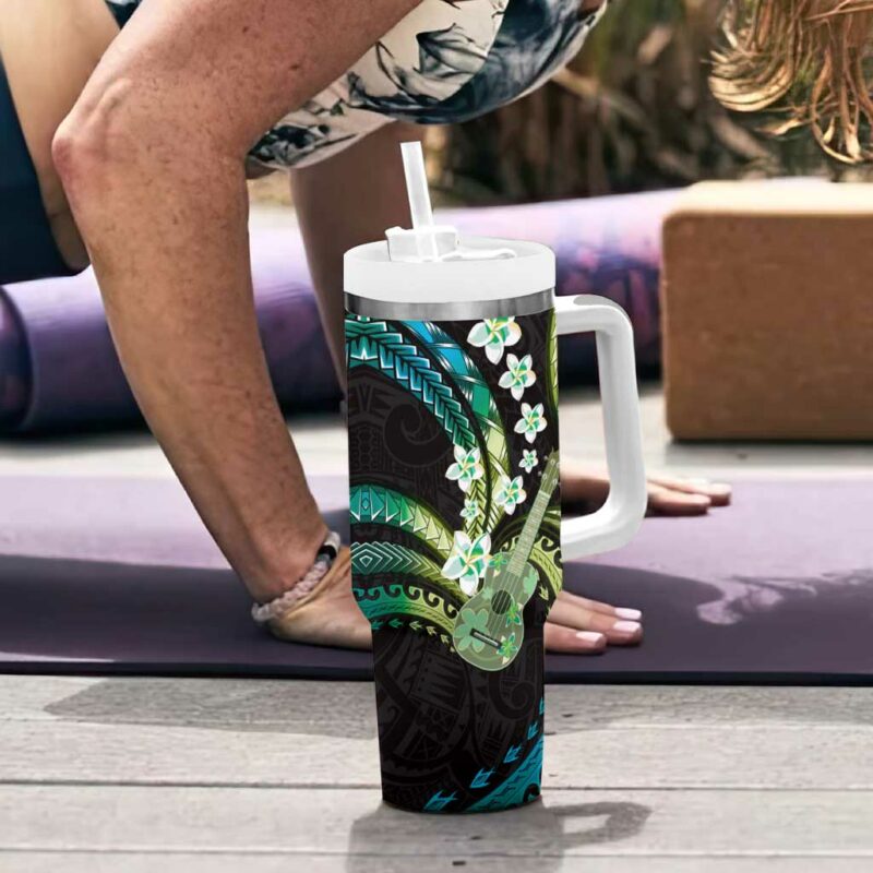 Hawaiian Ukulele Custom Stanley Quencher 40oz Stainless Steel Tumbler With Handle - Threewoofs - Image 6