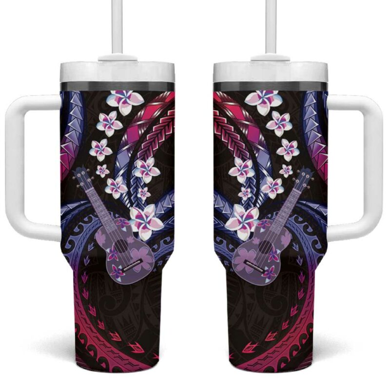 Hawaiian Ukulele Custom Stanley Quencher 40oz Stainless Steel Tumbler With Handle - Threewoofs