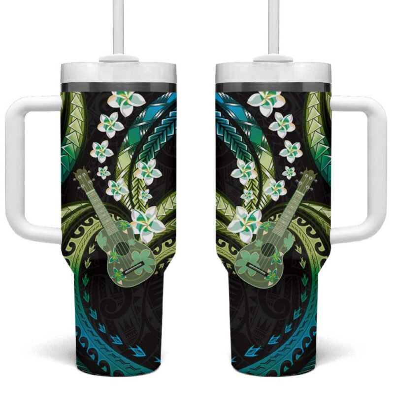 Hawaiian Ukulele Custom Stanley Quencher 40oz Stainless Steel Tumbler With Handle - Threewoofs