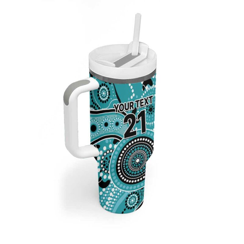 Heat Cricket Australian Aboriginal Custom Stanley Quencher 40oz Stainless Steel Tumbler With Handle - Threewoofs - Image 3