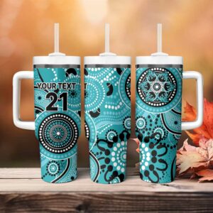 Heat Cricket Australian Aboriginal Custom Stanley Quencher 40oz Stainless Steel Tumbler With Handle - Threewoofs