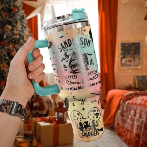 Hocus Pocus Movies Custom Stanley Quencher 40oz Stainless Steel Tumbler With Handle - Threewoofs