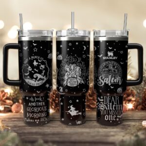 Hocus Pocus Movies Custom Stanley Quencher 40oz Stainless Steel Tumbler With Handle - Threewoofs