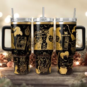 Hocus Pocus Movies Custom Stanley Quencher 40oz Stainless Steel Tumbler With Handle - Threewoofs
