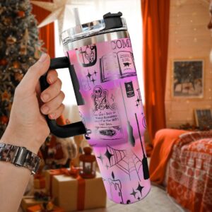 Hocus Pocus Movies Custom Stanley Quencher 40oz Stainless Steel Tumbler With Handle - Threewoofs
