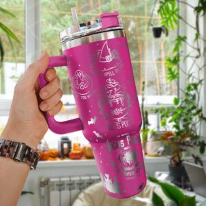 Hocus Pocus Movies Custom Stanley Quencher 40oz Stainless Steel Tumbler With Handle - Threewoofs
