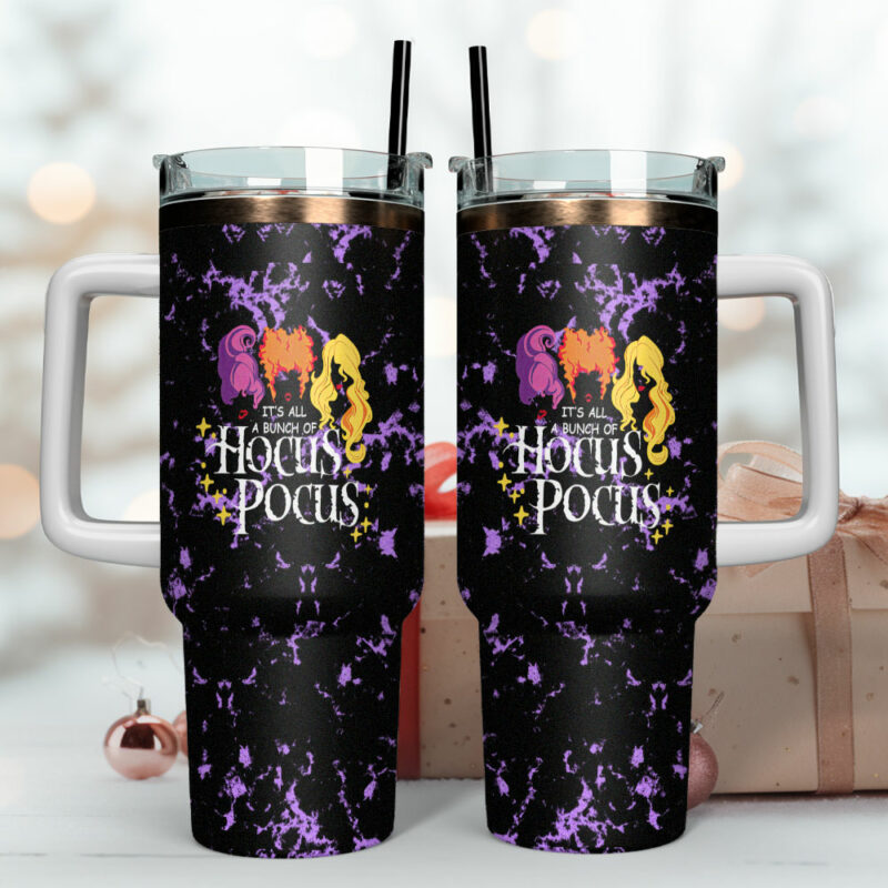 Hocus Pocus Movies Custom Stanley Quencher 40oz Stainless Steel Tumbler With Handle - Threewoofs - Image 4
