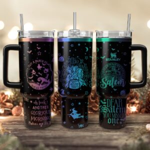 Hocus Pocus Movies Custom Stanley Quencher 40oz Stainless Steel Tumbler With Handle - Threewoofs