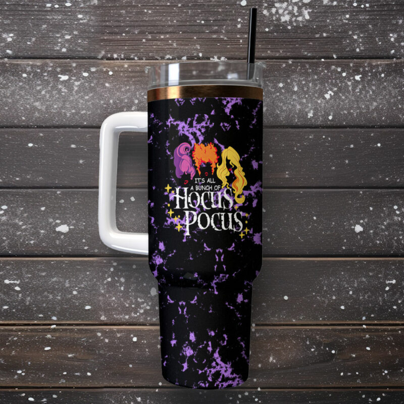 Hocus Pocus Movies Custom Stanley Quencher 40oz Stainless Steel Tumbler With Handle - Threewoofs - Image 2