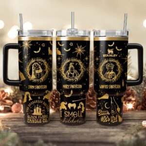 Hocus Pocus Movies Custom Stanley Quencher 40oz Stainless Steel Tumbler With Handle - Threewoofs