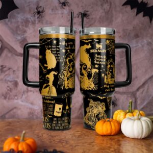 Hocus Pocus Movies Custom Stanley Quencher 40oz Stainless Steel Tumbler With Handle - Threewoofs
