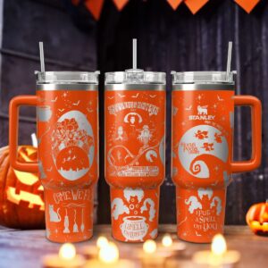 Hocus Pocus Movies Custom Stanley Quencher 40oz Stainless Steel Tumbler With Handle - Threewoofs