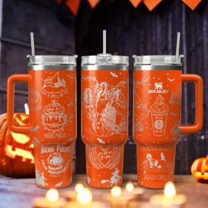 Hocus Pocus Movies Custom Stanley Quencher 40oz Stainless Steel Tumbler With Handle - Threewoofs