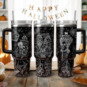 Hocus Pocus Movies Custom Stanley Quencher 40oz Stainless Steel Tumbler With Handle - Threewoofs