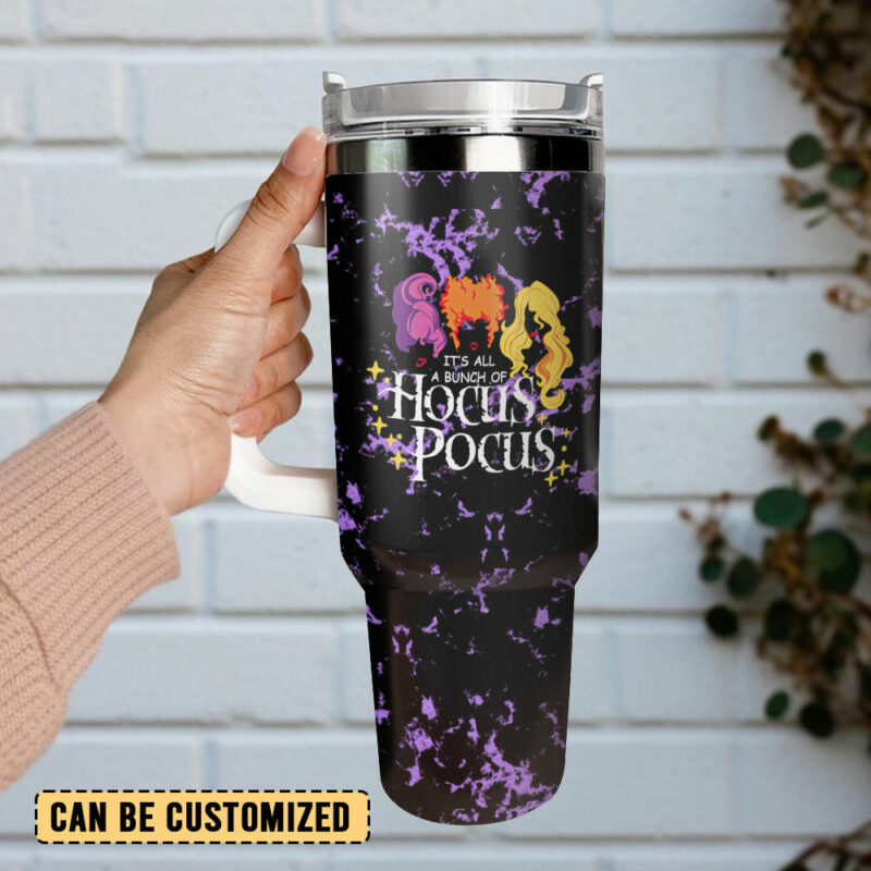 Hocus Pocus Movies Custom Stanley Quencher 40oz Stainless Steel Tumbler With Handle - Threewoofs - Image 3