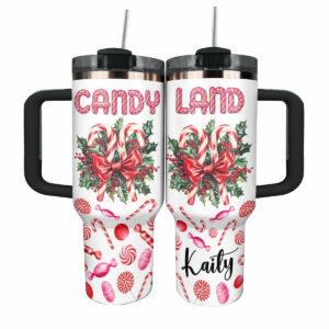 Holiday Sweets Christmas Custom Stanley Quencher 40oz Stainless Steel Tumbler With Handle - Threewoofs