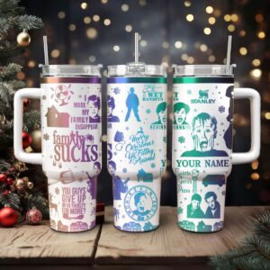 Home Alone Movies Custom Stanley Quencher 40oz Stainless Steel Tumbler With Handle - Threewoofs