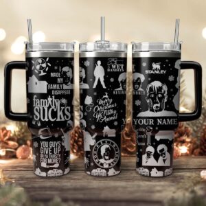 Home Alone Movies Custom Stanley Quencher 40oz Stainless Steel Tumbler With Handle - Threewoofs