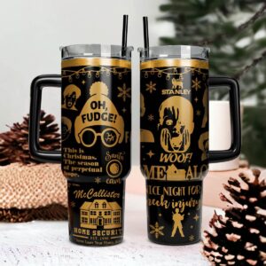 Home Alone Movies Custom Stanley Quencher 40oz Stainless Steel Tumbler With Handle - Threewoofs