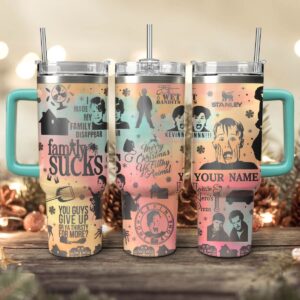 Home Alone Movies Custom Stanley Quencher 40oz Stainless Steel Tumbler With Handle - Threewoofs
