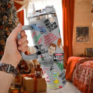 Home Alone Movies Custom Stanley Quencher 40oz Stainless Steel Tumbler With Handle - Threewoofs