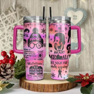 Home Alone Movies Custom Stanley Quencher 40oz Stainless Steel Tumbler With Handle - Threewoofs