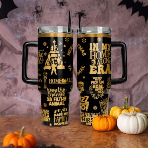 Home Alone Movies Custom Stanley Quencher 40oz Stainless Steel Tumbler With Handle - Threewoofs