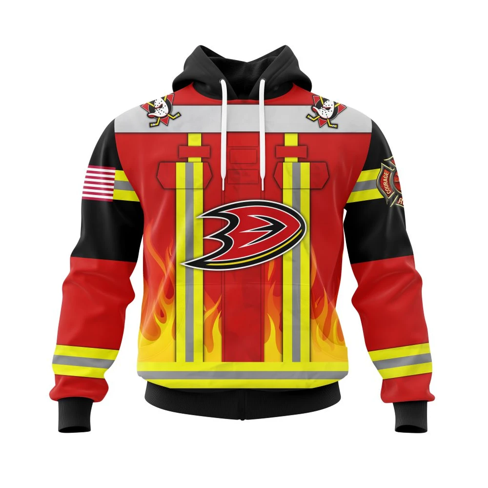 Hoodie Anaheim Ducks Honnor Firefighter Uniform V0622 QTNHL080524A3772HD