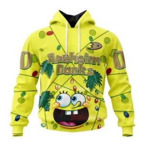 Hoodie Anaheim Ducks, Specialized Jersey With Spongebob V0122 QTNHL080524A3285HD