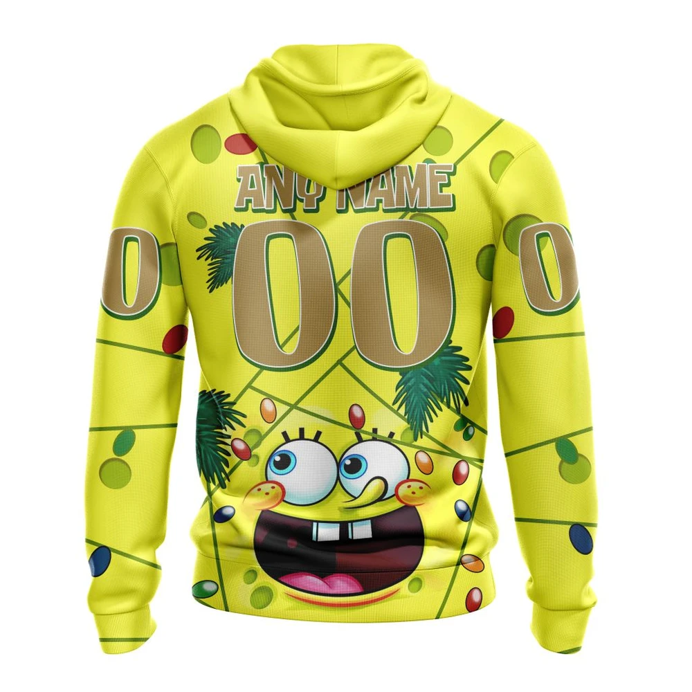 Hoodie Anaheim Ducks, Specialized Jersey With Spongebob V0122 QTNHL080524A3285HD - Image 2