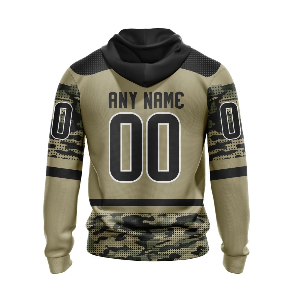 Hoodie Arizona Coyotes, Specialized Military Appreciation Night Jersey QTNHL080524A3823HD - Image 2