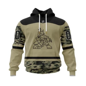 Hoodie Arizona Coyotes, Specialized Military Appreciation Night Jersey QTNHL080524A3823HD