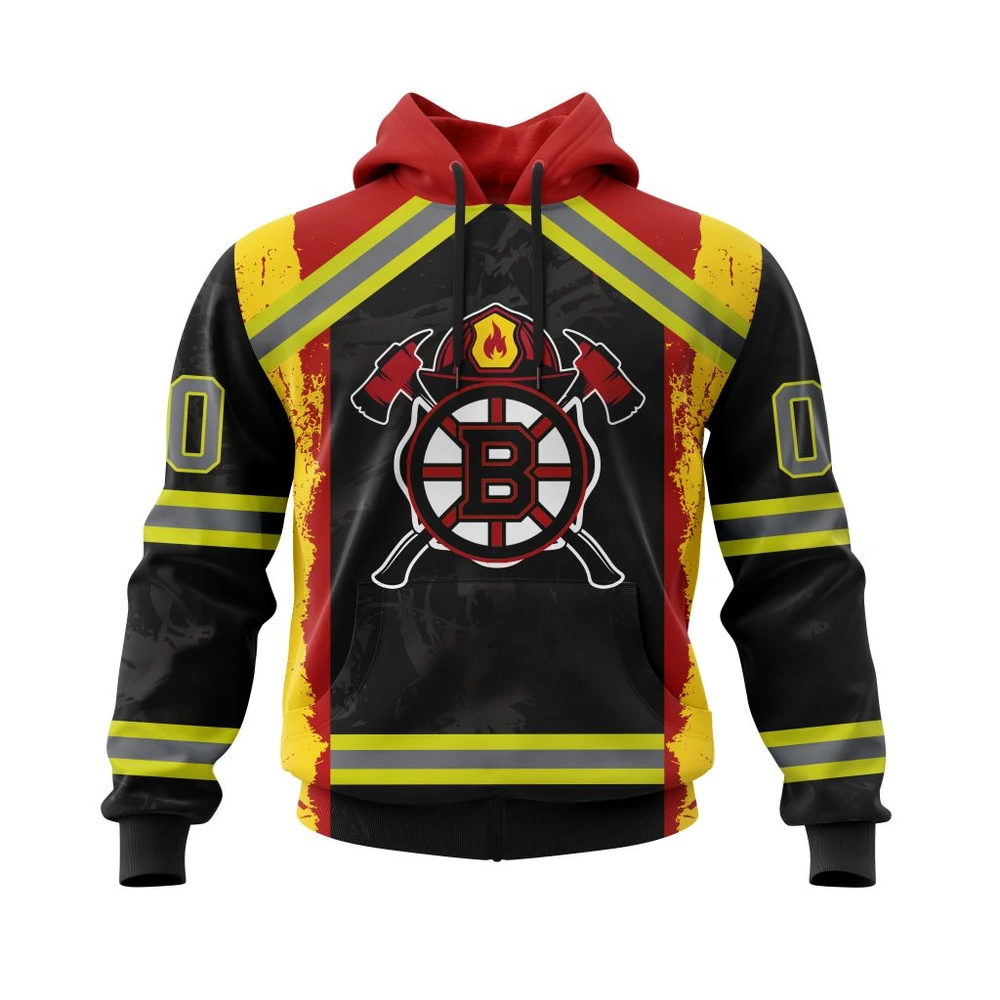 Hoodie Boston Bruins, Honnor Firefighter V0322 QTNHL080524A3809HD
