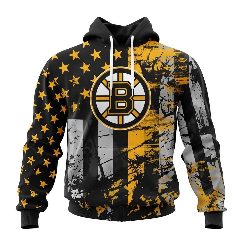 Hoodie Boston Bruins, Specialized Jersey For America QTNHL080524A3245HD