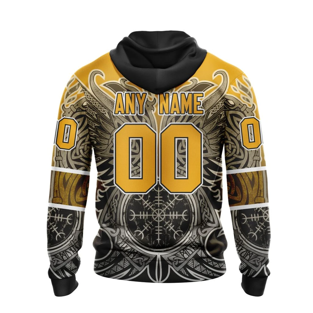 Hoodie Boston Bruins , Specialized Norse Viking Symbols St2201 QTNHL080524A3807HD - Image 2