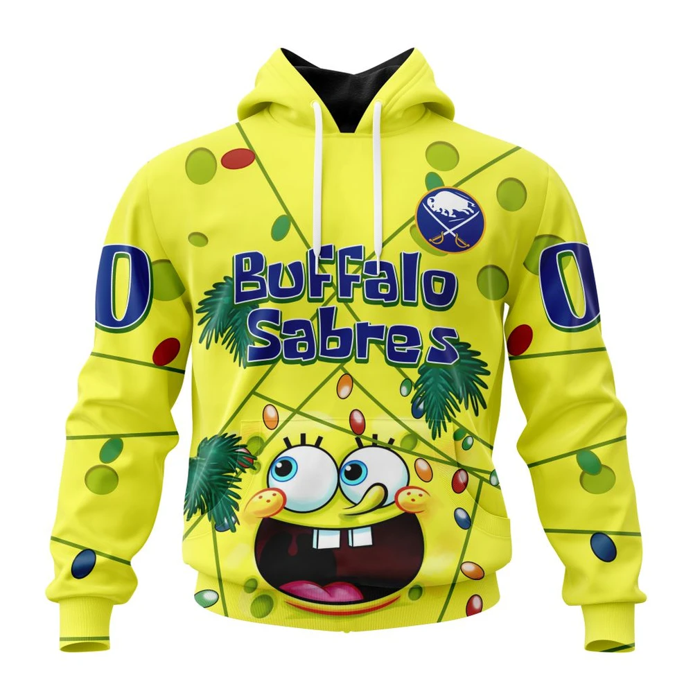 Hoodie Buffalo Sabres, Specialized Jersey With Spongebob V0122 QTNHL080524A3275HD