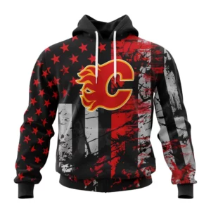 Hoodie Calgary Flames Specialized Jersey For America QTNHL080524A3239HD
