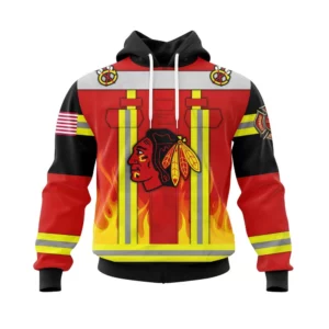 Hoodie Chicago Blackhawks Honnor Firefighter Uniform V0622 QTNHL080524A3766HD