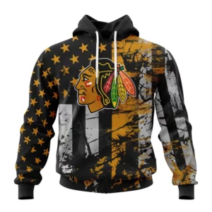 Hoodie Chicago Blackhawks, Specialized Jersey For America QTNHL080524A3240HD